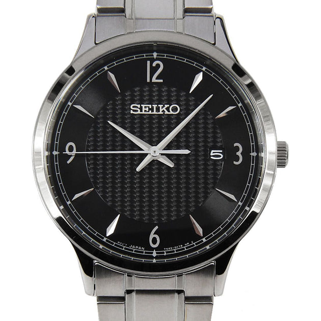 forfængelighed Optø, optø, frost tø Botanik Seiko Classic Black Dial Stainless Steel Men's Watch -SGEH81P1 –  FargoTime.com
